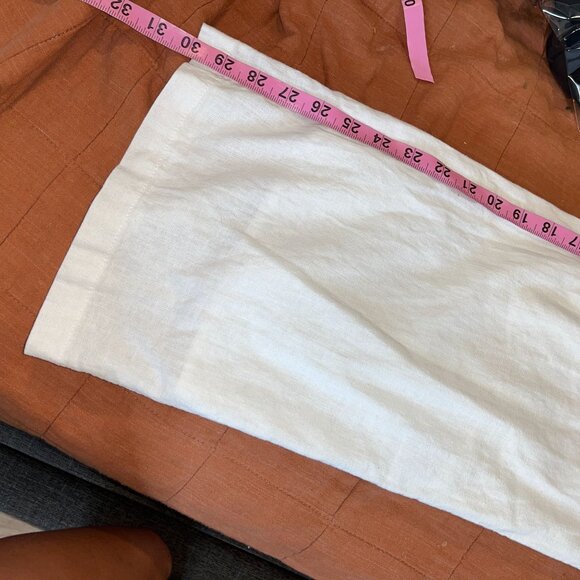 Abercrombie & Fitch Womens White Linen Pants Size S - Picture 9 of 10